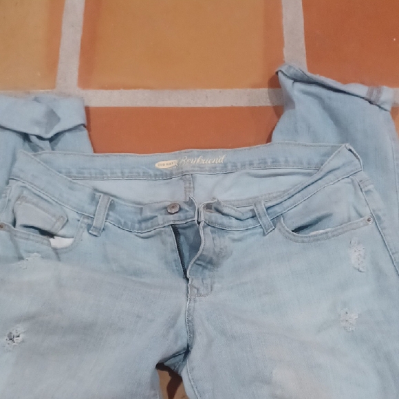 Old Navy Light Blue Boyfriend Jeans - Picture 1 of 4